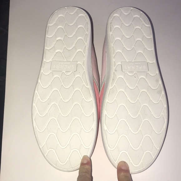 Women’s/Girl’s Pastel Canvas Sperry Slip-ons - Picture 8 of 9